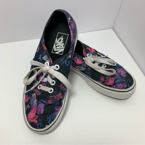 Vans Floral pattern, Pink, purple, blue and black. Womens 6 or Mens 4.5 - Picture 8 of 16